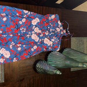 Cherry blossom midi skirt